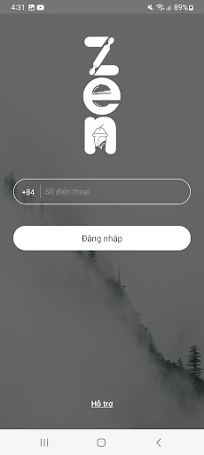 Android application ZEN F&B screenshort