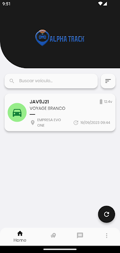 Android application Alpha Track screenshort