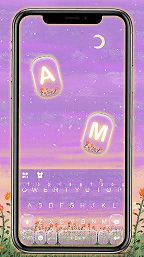 Android application Aesthetic Flower Keyboard Back screenshort