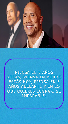 Android application Dwayne Johnson frases screenshort