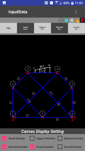static analysis of plane frame Screen 2