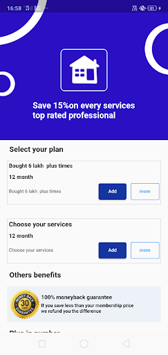 Android application carebridge screenshort