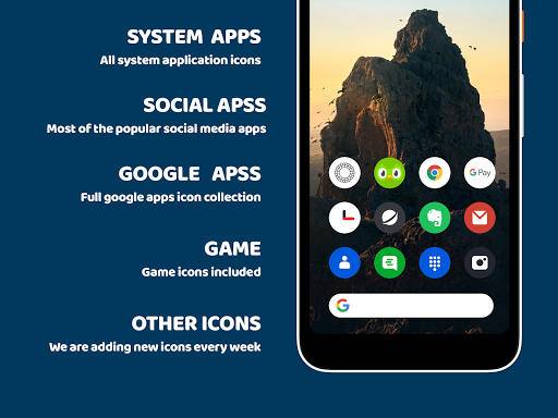 Screenshot of Roundy Icon pack - round pixel