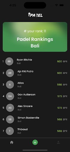 Bali Padel Screen 3