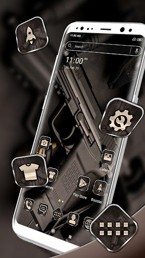 Android application Cool Gun Launcher Theme screenshort