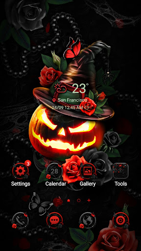 Android application Dark Rose Halloween- Wallpaper screenshort