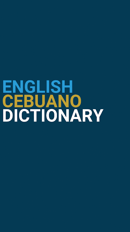 English : Cebuano Dictionary - 3.0.2 - (Android)