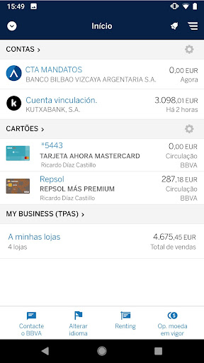 Visualização do aplicativo