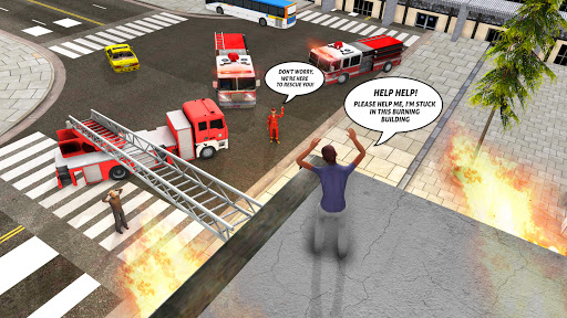 Fire Engine City Rescue: Firefighter Truck Games 1.0 screenshots 2