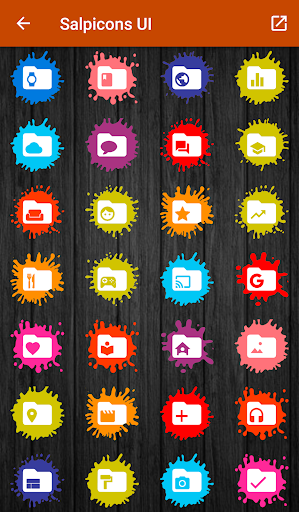Android application Salpicons - Icon Pack screenshort