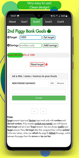 Piggy Bank Goals Pro Screen 3