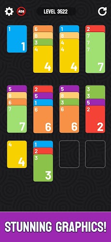 Card Color Sort Puzzle: Mergeのおすすめ画像4