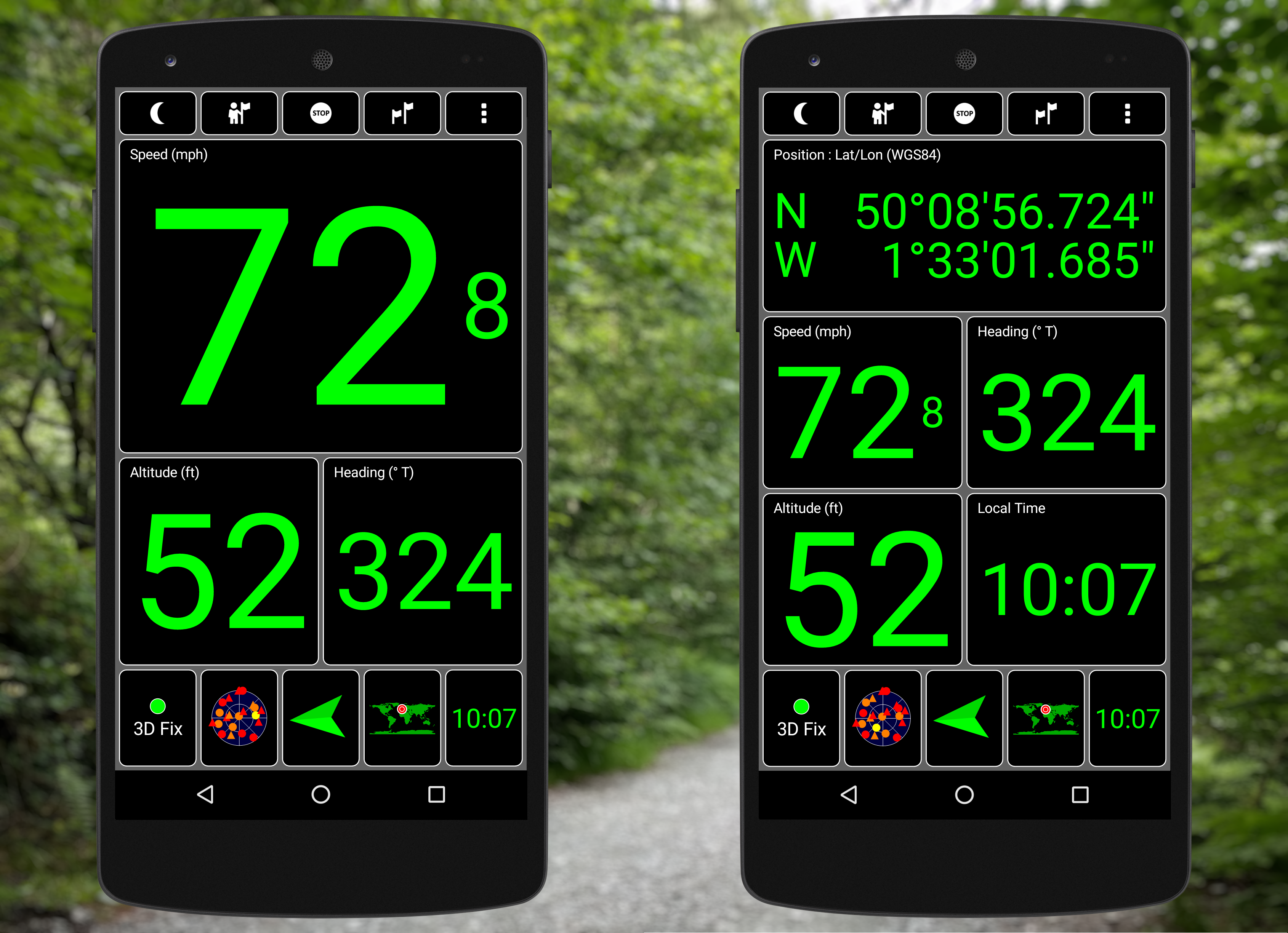 Android application GPS Test Plus Navigation screenshort