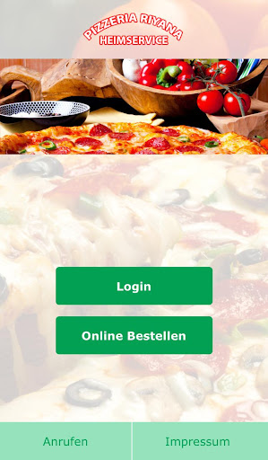 Android application Pizzeria Riyana screenshort