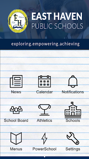 Android application East Haven PS screenshort