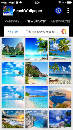 Beach Wallpaper Screen 2