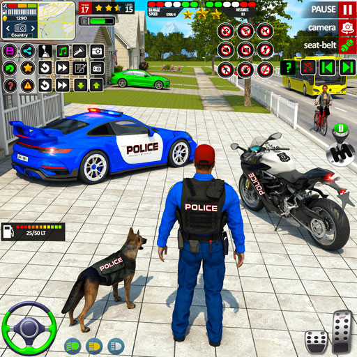 Police Car - Driving School 3D logo