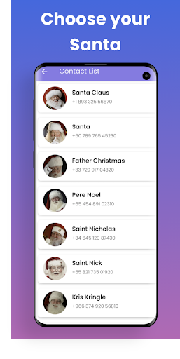 Santa Claus Fake Call, Chat Screen 2