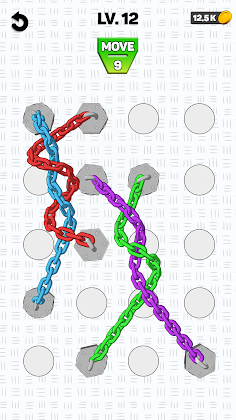 Twisted Chain Tangle Knots 3d - Screenshot 3
