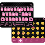 Pink & Black iKeyboard Theme icon