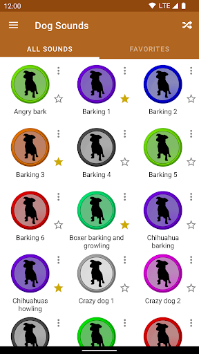 Android application Dog Sounds screenshort