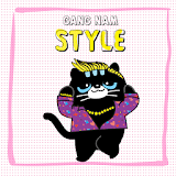 깜장 고양이 까미 -패러디 카톡 테마(무료) icon