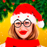 Christmas photo editor icon
