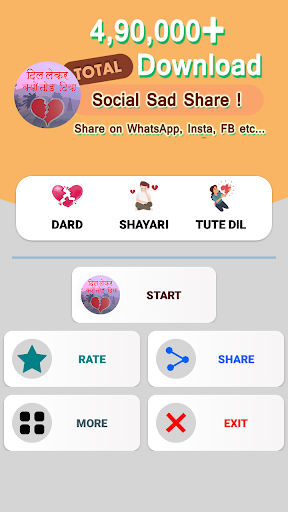 Android application 2024 Dard Shayari दर्द शायरी screenshort