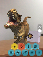 screenshot of AR Dino World