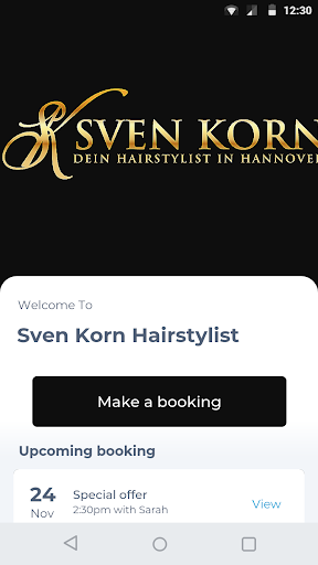 Android application Sven Korn Hairstylist screenshort