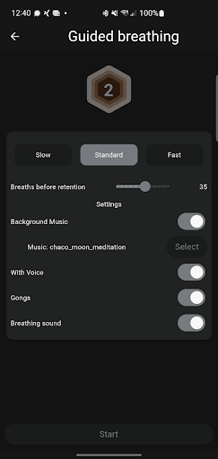 Android application Breath WHM screenshort