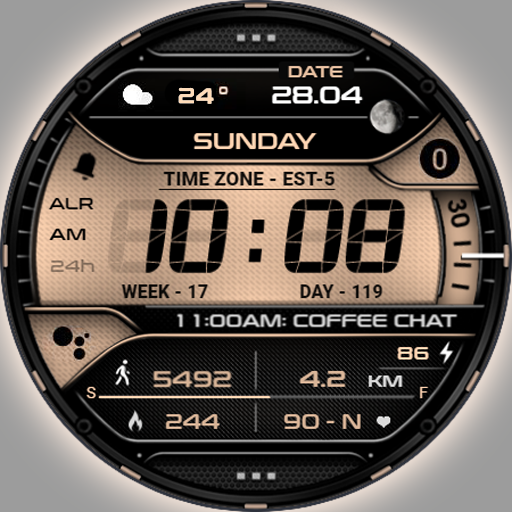 VVA19 Digital info Watch face - AppWisp.com