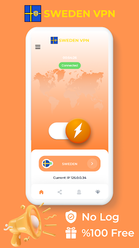 Android application Sweden VPN - Private Proxy screenshort