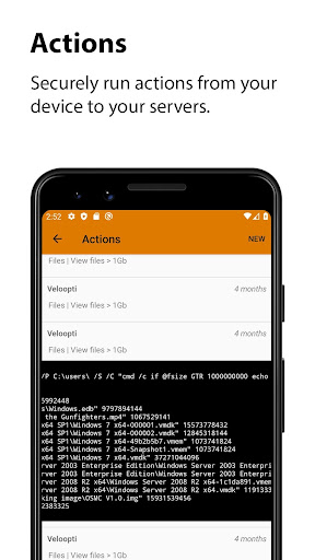 Android application Veloopti screenshort