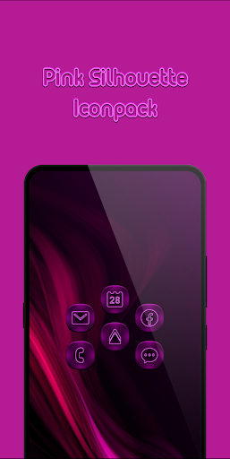 Pink Silhouette Icon Pack Screen 3