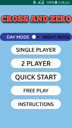 Cross Zero game  Tic Tac Toe