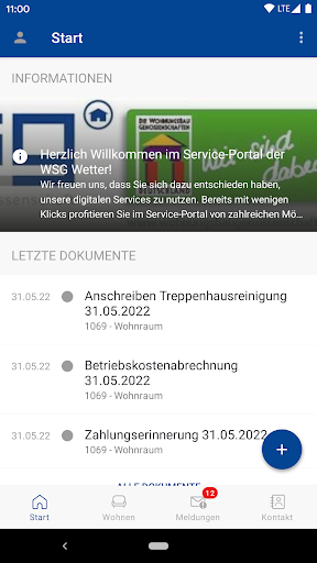 Android application Meine WSG screenshort
