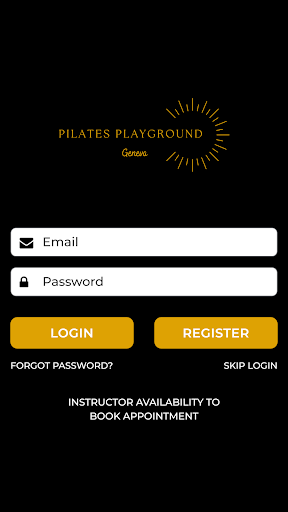 Android application Pilates Playground screenshort
