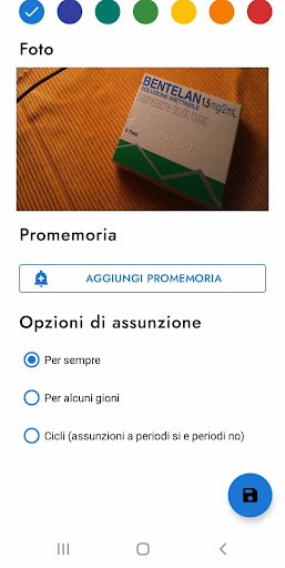Promemoria farmaci, pillole e Screen 2