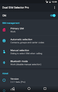 Dual SIM Selector Pro Screenshot