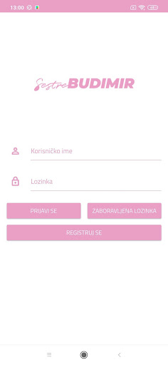 Android application Sestre Budimir screenshort