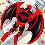 Cover Image of 下载 Flying Bat Robot Bike Game 101 APK