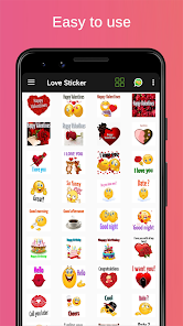 Love Sticker - WAStickerApps  screenshots 1