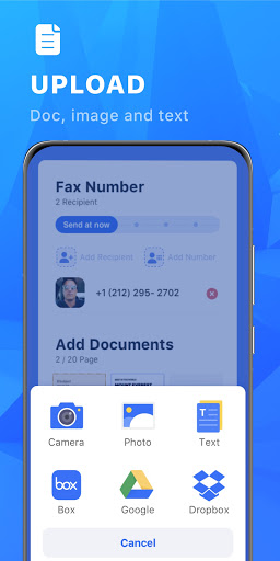 Fax Now: Send fax from Phone Screen 3