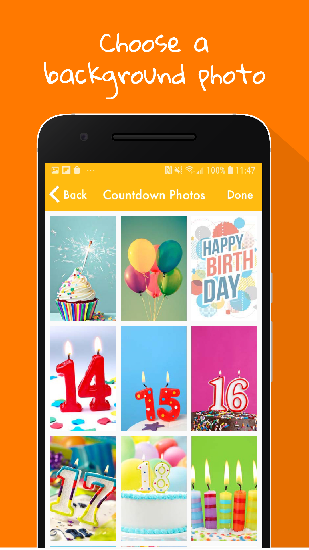 Android application Birthday Countdown Widget screenshort