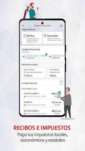 Screenshot of Santander Empresas