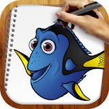 Draw Dory and Nemo icon