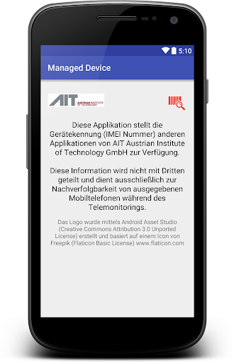 Identity Managed Device Screen 3