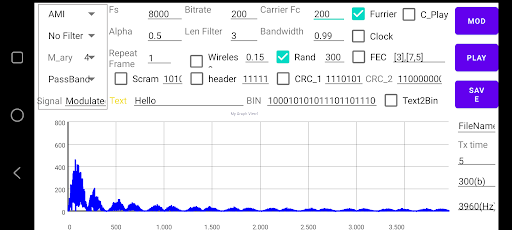 Digital Communication TX - NQK Screen 2