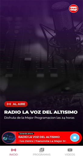 Android application RADIOS LA VOZ DEL ALTISIMO screenshort